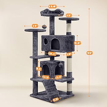 Katzeさま Amazon.com: Yaheetech 54in Cat Tree Tower Condo Furniture